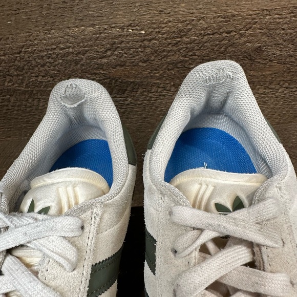 Adidas Gazelle Skateboarding Sneakers Men’s 8.5 / Women’s 10 – Beige & Green - Picture 8 of 11